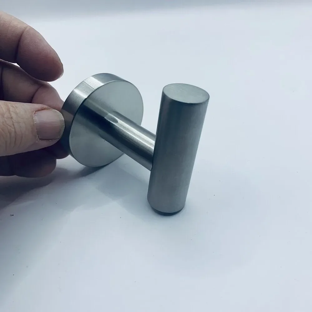 Bathroom Towel Robe Hook Brushed Matte Chrome Wall Mounted Door Hanger NEW